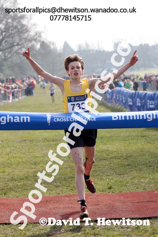 Boys under-13s 2016 Inter Counties Cross Country Champs. and Cross Challenge Final, Cofton Park, Birmingham. Photo: David T. Hewitson/Sports for All Pics